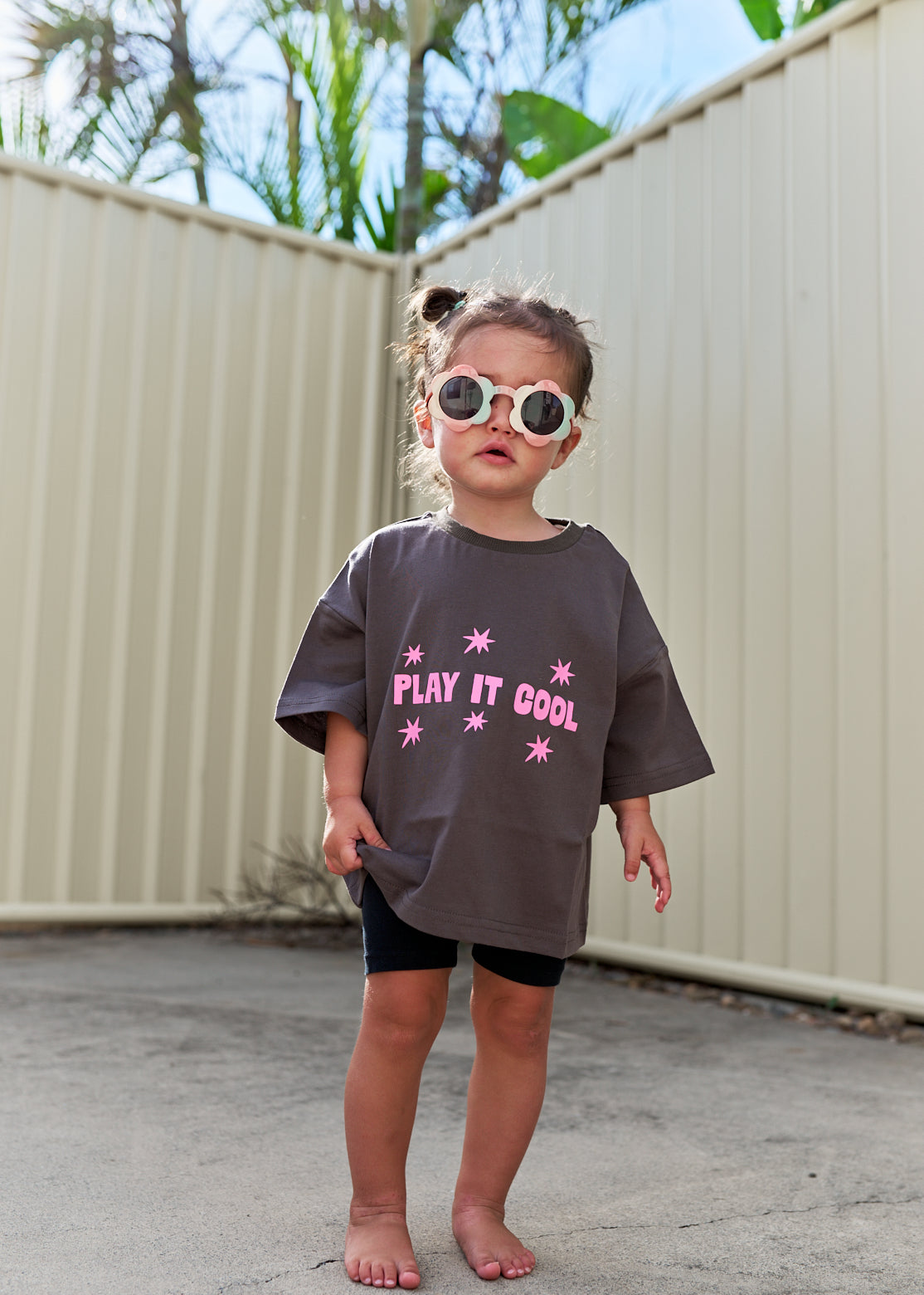 Play It Cool Tee - Charcoal