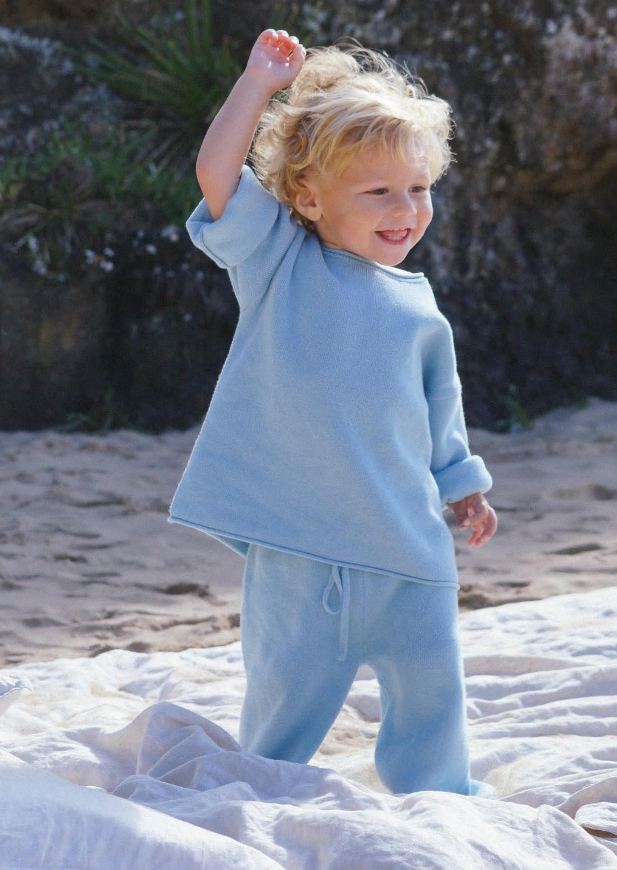 Knitted Set - Sky Blue