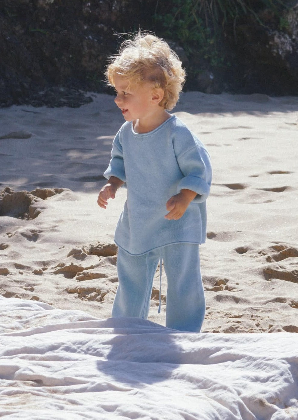 Knitted Set - Sky Blue