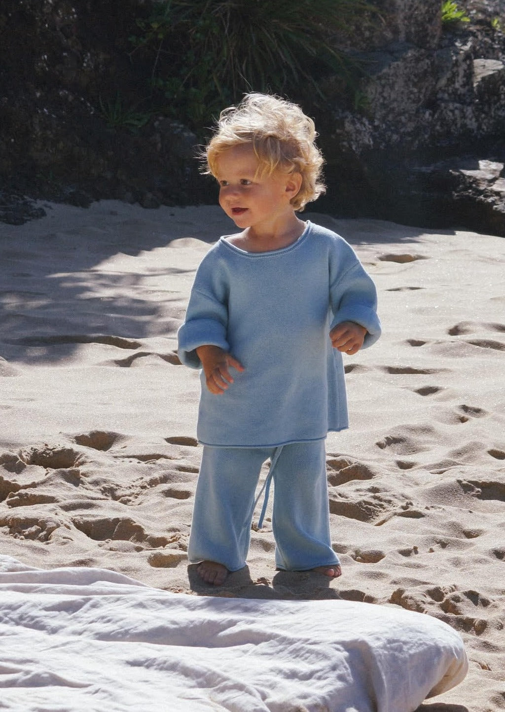 Knitted Set - Sky Blue